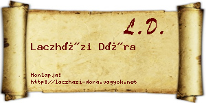 Laczházi Dóra névjegykártya