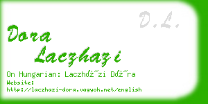 dora laczhazi business card